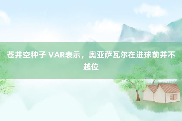 苍井空种子 VAR表示，奥亚萨瓦尔在进球前并不越位