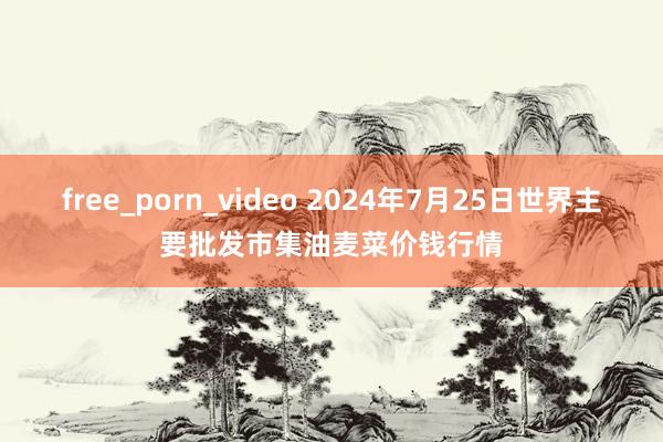 free_porn_video 2024年7月25日世界主要批发市集油麦菜价钱行情