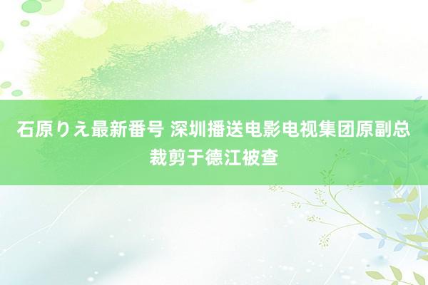 石原りえ最新番号 深圳播送电影电视集团原副总裁剪于德江被查