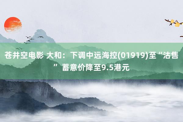 苍井空电影 大和：下调中远海控(01919)至“沽售” 蓄意价降至9.5港元