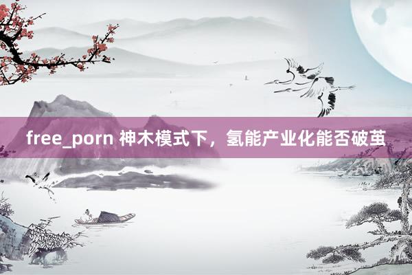 free_porn 神木模式下，氢能产业化能否破茧