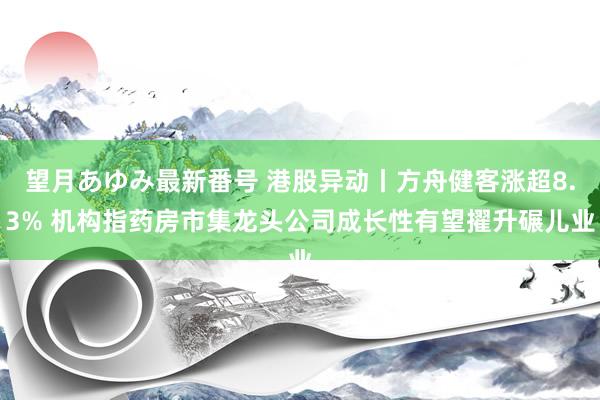 望月あゆみ最新番号 港股异动丨方舟健客涨超8.3% 机构指药房市集龙头公司成长性有望擢升碾儿业