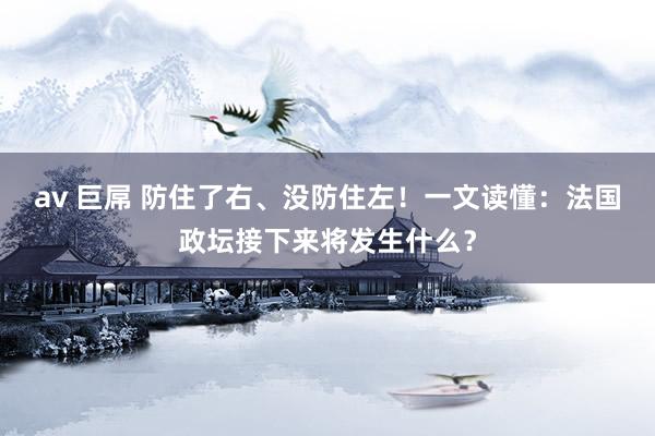 av 巨屌 防住了右、没防住左！一文读懂：法国政坛接下来将发生什么？