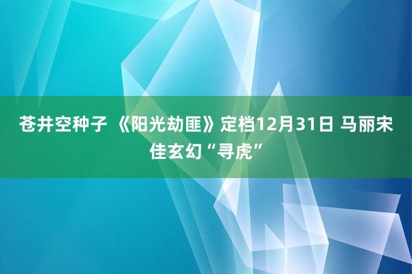 苍井空种子 《阳光劫匪》定档12月31日 马丽宋佳玄幻“寻虎”