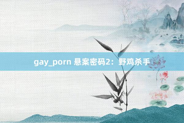 gay_porn 悬案密码2：野鸡杀手