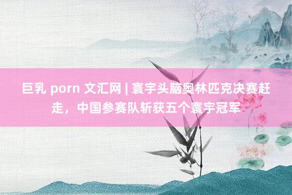 巨乳 porn 文汇网 | 寰宇头脑奥林匹克决赛赶走，中国参赛队斩获五个寰宇冠军